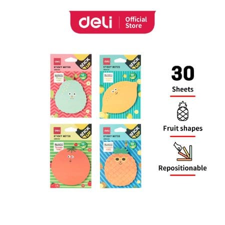 Deli Sticky Notes A55602 Shapes 30sh Blooming ورق ملاحظات
